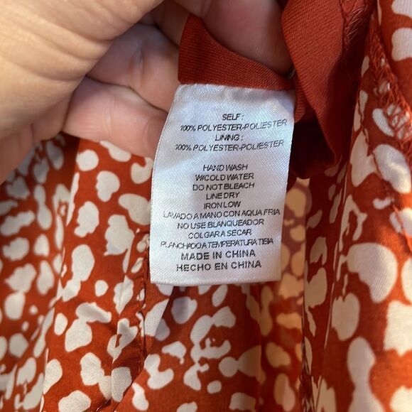 Rust Orange Leopard Print Skirt - Picture 9 of 12